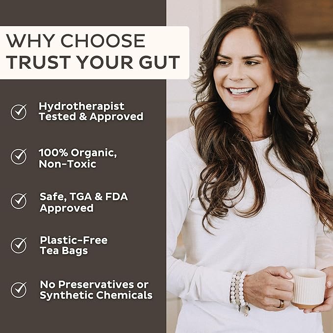 Trust Your Gut Wellness Shield Organic Herbal Tea Blend – Echinacea Ginger &amp Cinnamon – Supports Immune Health and Digestive Balance 30 Tea Bags