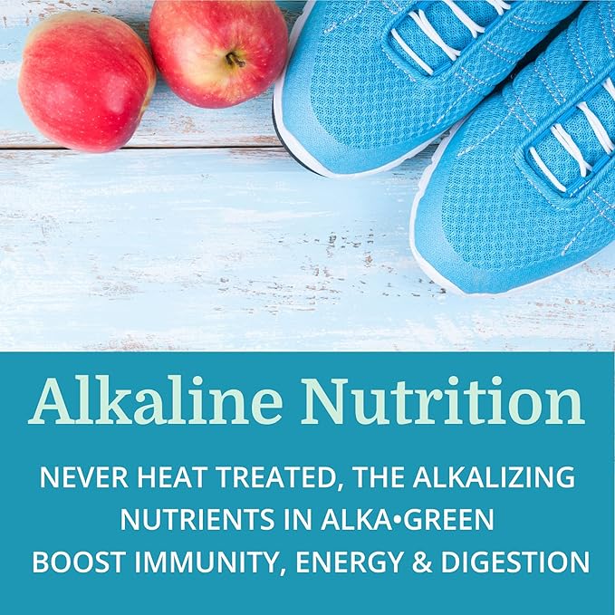 Alka•Green Tablets Best Process Alkaline — Nutrient Dense Organic Barley Grass Supplement — Natural Source of Enzymes &amp Amino Acids