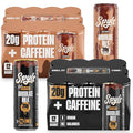 Spylt High Protein Chocolate/Max Chocolate Milk with 140mg Caffeine &amp 20g Protein - 90 Calories Ready to Drink Sugar Free Lactose Free Milk Perfect for Workout Recovery &amp Afternoon Pick Me