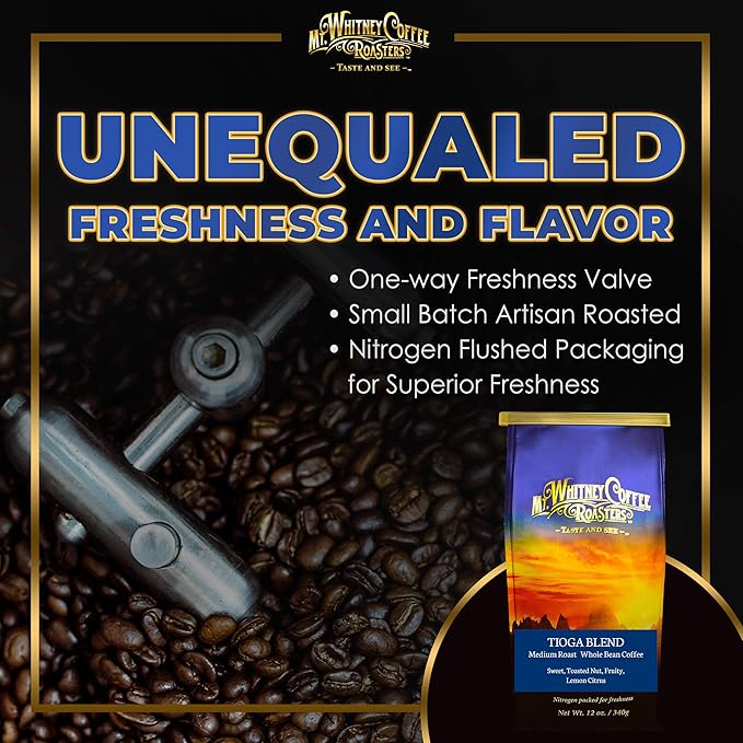 Mt. Whitney Tioga Blend Coffee (Whole Bean 12 Oz)