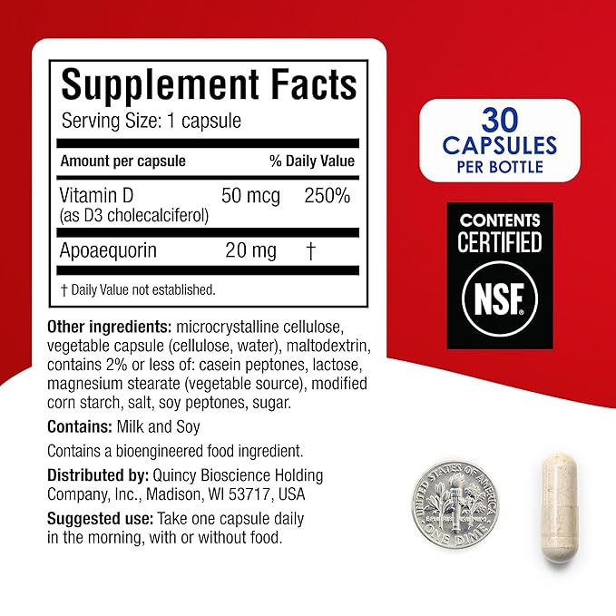 Prevagen Extra Strength - 30 Capsules (2 Pack) | Formulated for Your Brain | 20mg of Apoaequorin Plus Vitamin D3