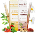 Herbal Diffuser Duo Relax and Energy Diffuser with Extract of Natural Caffeine and Chamomile 100% Natural Swap Calm &amp Focus Duo 600 Uses Each