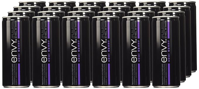 Envy Sparkling 100% Fruit Juice Acai Berry 8oz (Case of 24)