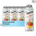 Kern’s Peach Nectar Lata Botella - Made with Fresh Fruit Puree &amp Peach Juice Concentrate for Fruit Smoothie Mix Cocktail Mixers &amp Kids Beverages - 15.5oz 12 Pack Resealable Juice Bottles