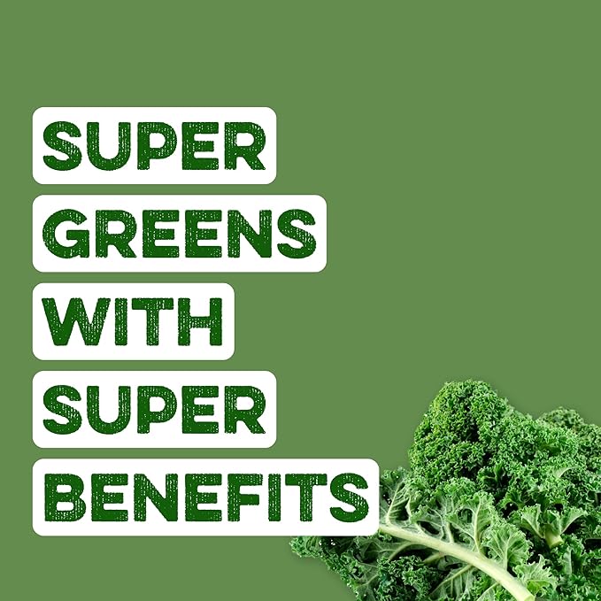 Clean Simple Eats Super Greens Powder Naturally Flavored Greens Powder with Chlorella Spirulina Superfoods &amp Prebiotic Fiber No Artificial Ingredients Gluten Free Classic Greens Flavor 30 S