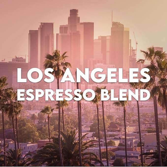 Espresso Light Roast Los Angeles Blend Ground Fresh Roasted 16-ounce