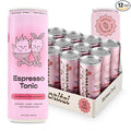 Spritzi Strawberry Dragonfruit - Sparkling Espresso Tonic - 75mg Caffeine 9g Sugar Fair Trade Coffee Naturally Sweetened Refreshing Energy Alternative - Canned Coffee Drinks (12 Fl Oz x 12 Pack)