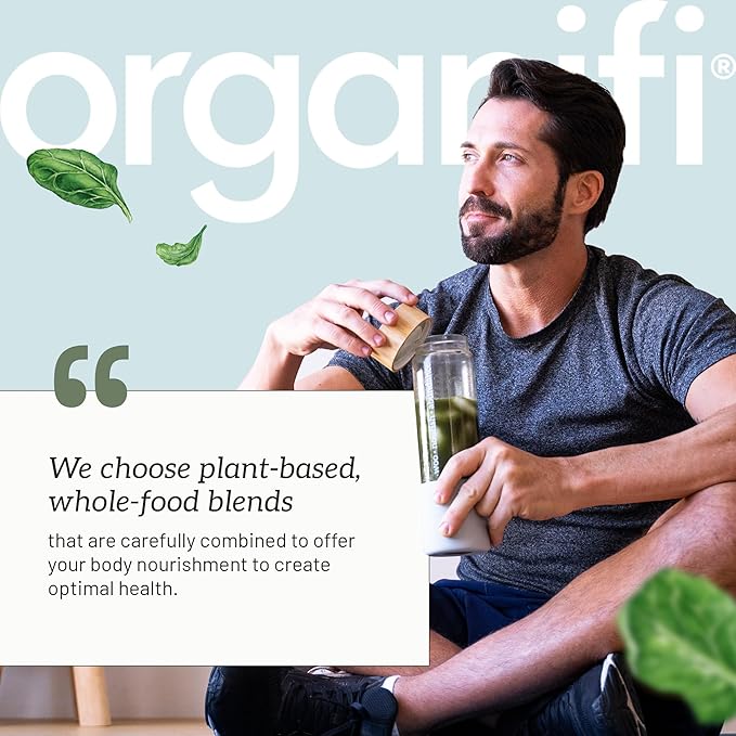 Organifi Daily Greens - Everyday Nutrition and Support - Greens Powder for Energy Digestion and Immunity 30 Servings