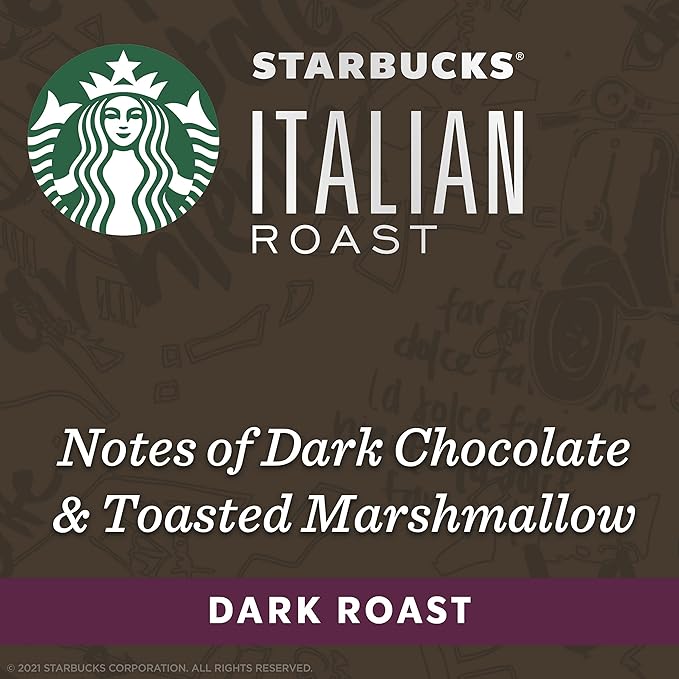 Starbucks by Nespresso Original Line Dark Roast Italian Roast Coffee 50-count Espresso Pods
