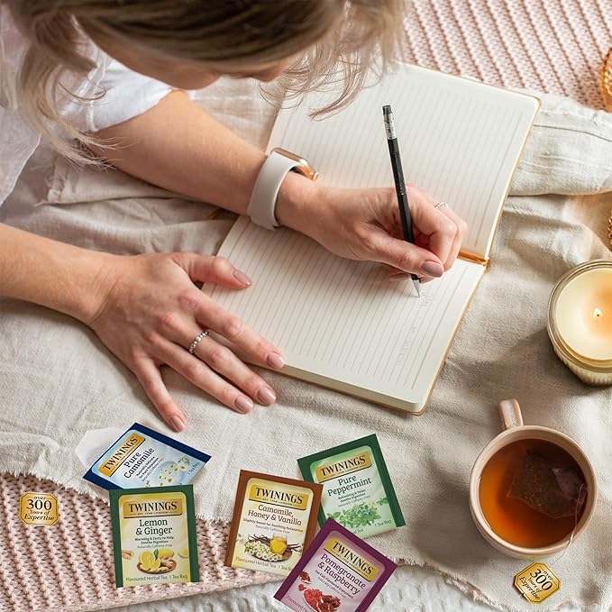 Twinings Herbal Tea Variety Pack 20 Count (Pack of 6) Formerly Assorted Herbal Includes 5 Flavours Naturally Caffeine-Free Enjoy Hot or Iced 120 Teabags