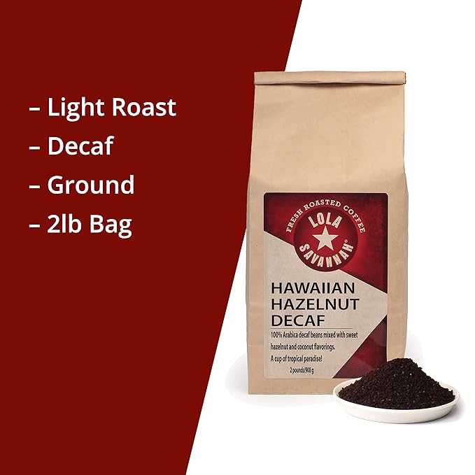 Lola Savannah Hawaiian Hazelnut Ground Caffeinated Coffee 2lb