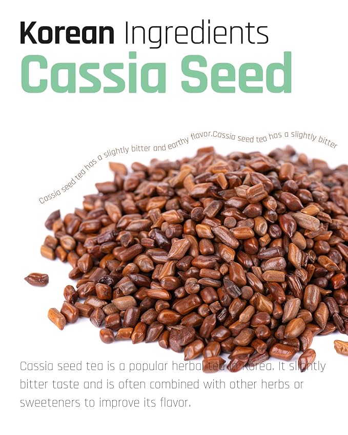 Ssanggye Tea Cassia Seed Tea Bulk Size (1.2g X 100TB) Premium Original Korean Herbal Tea Hot&ampCold Water Hygienic Single Teabag Kyulmyungja Cha 결명자차 Nutty Savory Herb Soothing 4 Seasons