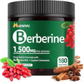 Organic Berberine Supplement - 180 Count Berberine with Ceylon Cinnamon &amp Citrus BergamotCinnamon SupplementsBerberine 1500mg Complex 3-Month Supply