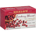 Bigelow Tea Cranberry Harvest Herbal Tea Caffeine Free Tea with Cranberry and Spice Holiday and Christmas Tea 18 Count Box (Pack Of 6) 108 Total Tea Bags