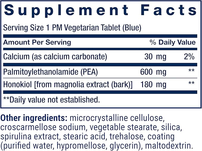 Life Extension ComfortMAX™ honokiol and Pea for Nerve Support &amp discomfort Relief Gluten-Free Non-GMO Vegetarian 60 Tablets