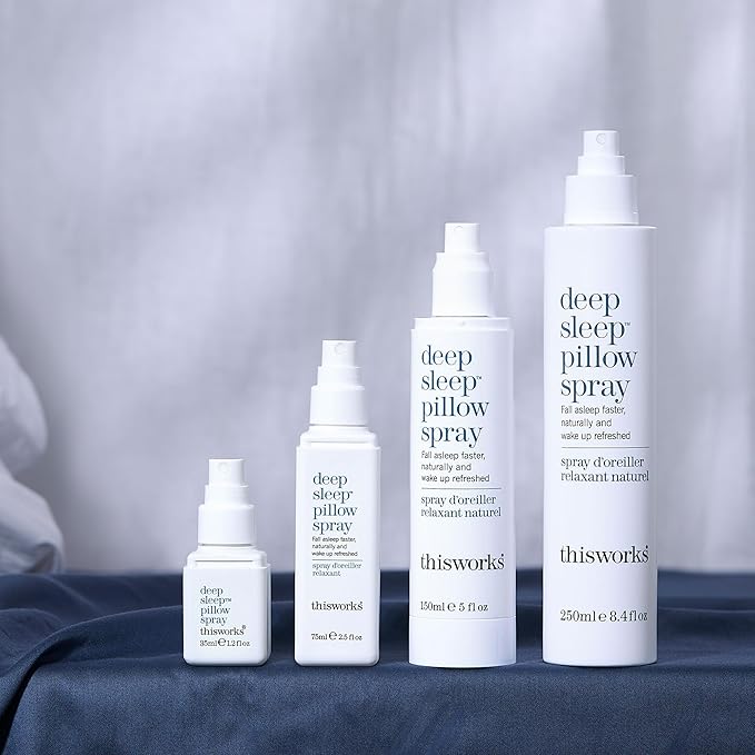 thisworks Deep Sleep Pillow Spray 250 ml - Natural Sleep Aid with Essential Oils of Lavender Vetivert and Camomile 8.4 Fl Oz