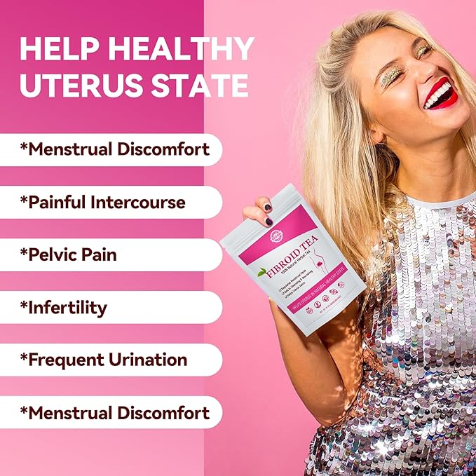 Laicuherb Fibroid Tea for Conception and Hormone Balance Pack of 2 Natural Fertility Herbal for Women Get Pragenant Fast Pregnancy Rose Tea for Uterus Cleanse and Detox