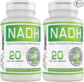 MAAC10 NADH Supplement 20mg Each 60 Capsules for Energy Fatigue Mental Focus &amp NAD+ Longevity Support | Pharmaceutical Grade 99% Pure NADH (Pack of 2)