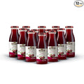Gardenville Organic Plum Juice (Pack of 12) USDA Organic No Added Sugar U Kosher Certified Pasteurized 8.4 oz Glass Bottles (Plum)