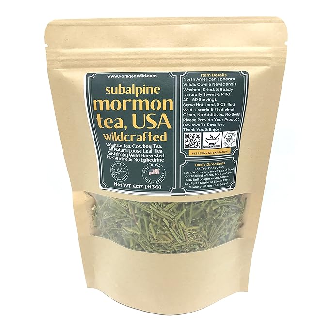 Mormon Tea - Brigham Tea - Ephedra | USA Wildcrafted 1/4lb Dried Subalpine