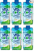 Coconut Water Original Natural Hydrating Electrolyte Beverage 11.1 fl oz 6 Count - Ideal for Halloween Baskets Healthy Drinks Pantry Staples - Comes in ComboCreations Box