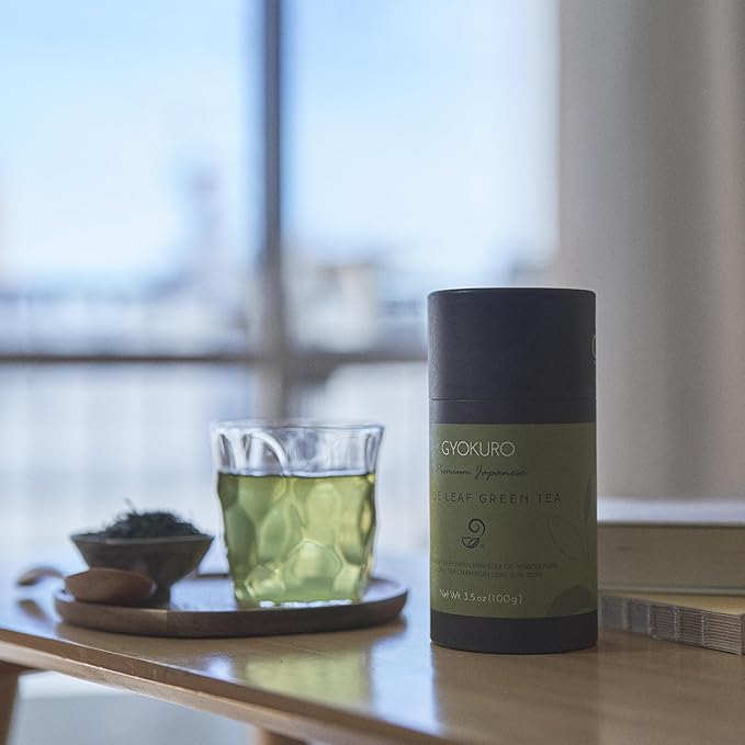Japanese Green Tea Co. Gyokuro Green Tea Loose Leaf (100 g) – Shade Grown Jade Dew Leaves – Smooth Umami-Rich Brew from Japan – High-Caffeine Cold Brew Friendly