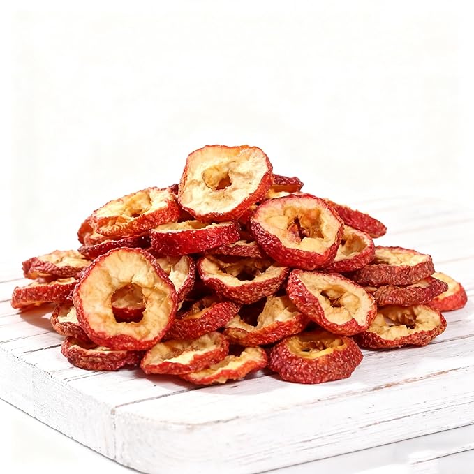DABC OAK LAND 16OZ Hawthorn Slices Hollow Circle Seedless 100% Natural Sun-Dried Hawthorn Fruit Hawthorn Berries for Tea 山楂干 山楂果茶 山楂片 Natural Herbal Tea for Digestion 1 Pound/Bag