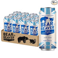 Bear 'n Beaver Premium Blue Creamsicle Craft Soda Soft Drinks - 100% Cane Sugar &amp Pure Vanilla - Vegan &amp Gluten-Free - Bold Caffeine Free Flavor for Mocktails &amp Mixing - 12 Pack of 16 Oz C