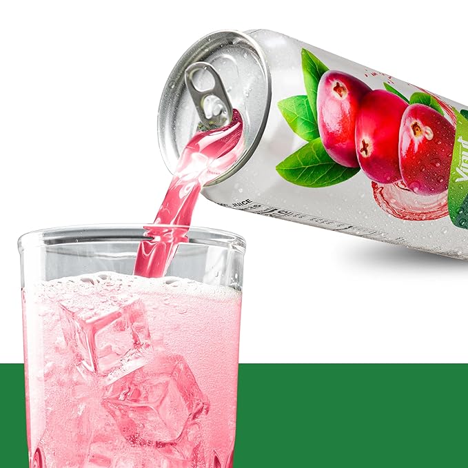 VINUT 100% Red Grape Juice No Added Sugar Not From Concentrate 16.9 fl oz (500 mL) Can Pack of 12