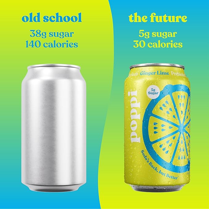 Poppi Sparkling Prebiotic Soda Beverage with Apple Cider Vinegar Seltzer Water and Fruit Juice Fun Favorites Variety Pack 12 Fl Oz Pack of 12 Packaging May Vary