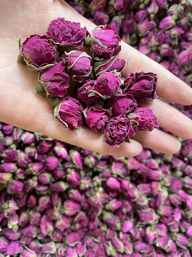 OneDove Dried Rose Petals and Rose Buds -1 Pound Food grade - Use in Tea Baking Making Water essential oil Wedding Confetti