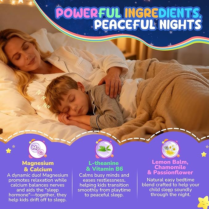 Sugar Free Kids Magnesium Gummies 2 Pack + Collagen Gummies for Women &amp Men 1 Pack