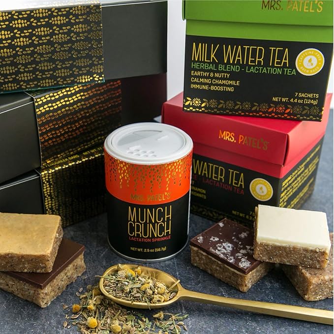 Mrs.Patel's Lactation Tea Chai Spice Blend Rich and Sweet For Breastfeeding and Pumping Moms Drink Iced or Hot Loose Leaf Caffeine-Free Gluten-Free Dairy-Free Fenugreek-Free (1 Pouch)