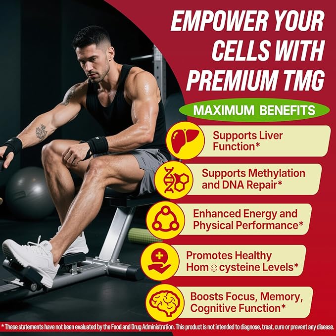2Pack TMG Gummies 1000mg Betaine Anhydrous + Methylated Multivitamin &amp B Complex Methylated(Methylfolate B12 B6) Magnesium Taurine - Essential Trimethylglycine for Homocysteine Levels Brain En