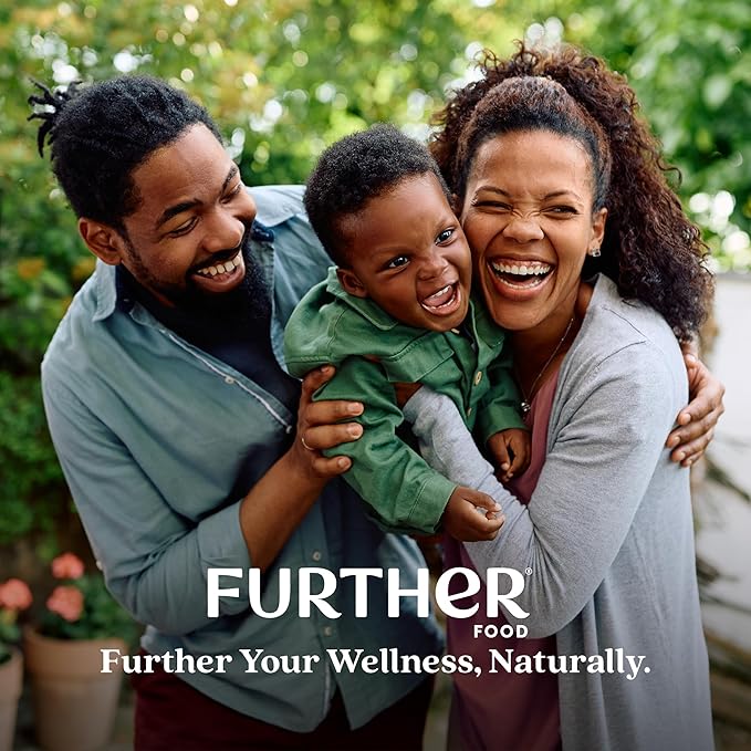 Further Food Chocolate Collagen Peptides Powder with Reishi Mushroom - 100% Grass-Fed Hydrolyzed Type 1 &amp 3 20g of Collagen per Serving Supports Skin Hair Nails &amp Joints 24.34 Oz