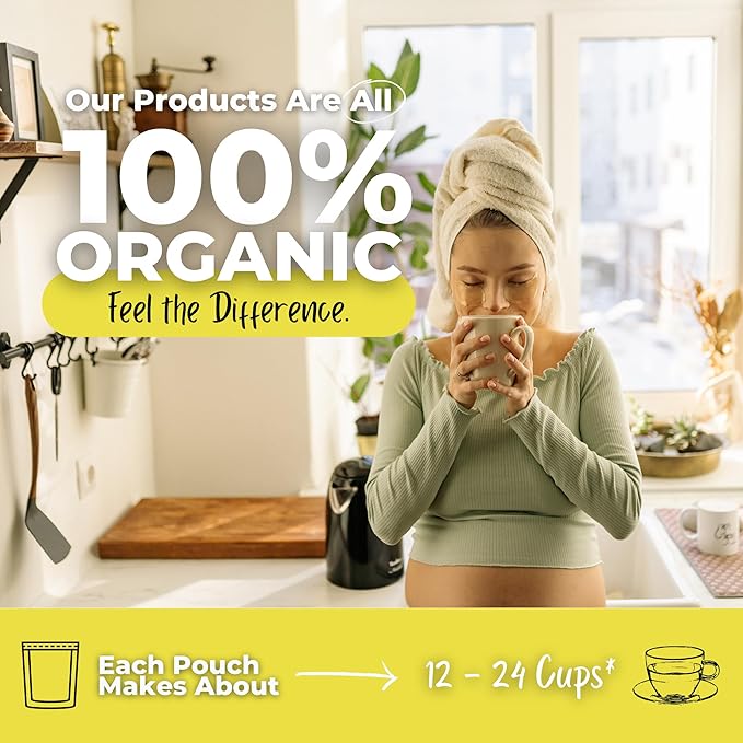 Summer Brew Natural Energy Boost Loose Leaf Tea w/ Hibiscus Lemon Balm Rose Petals | Organic Herbal Tea | 2 oz (57 gram) | Decaf Vegan Healthy ZERO Caffeine Organic Herbs Resealable | Happy S