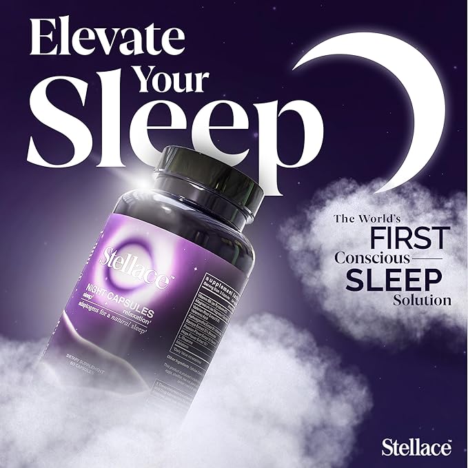 Premium Sleep Supplement: Vegan Night Capsules with Melatonin Valerian Root &amp Magnesium Gycinate - Deep Sleep Aid for Conscious Rest Reduced Nighttime Awakenings - 30 Day Supply