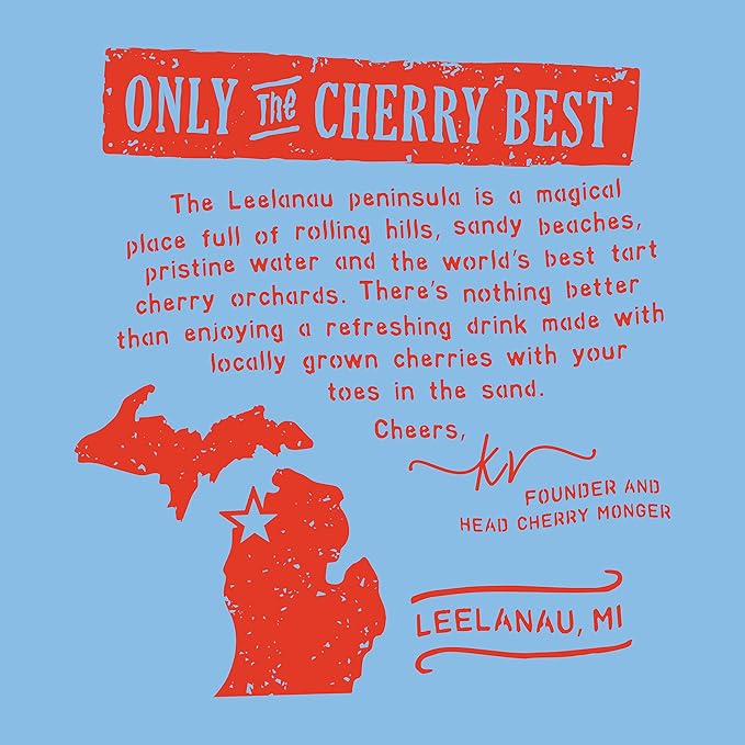 Leelanau Cherry Unsweet Iced Tea 16 fl oz (Pack of 12)