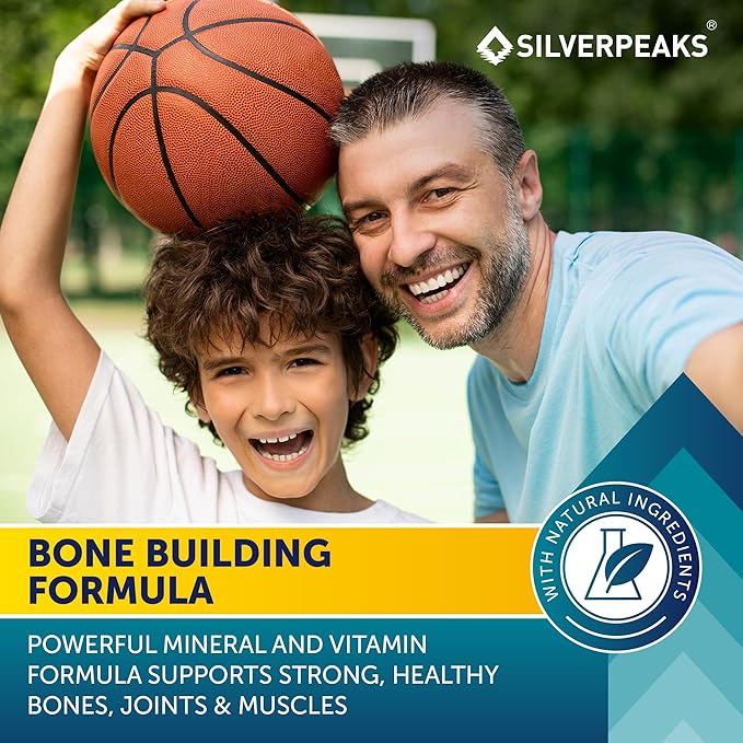 SILVERPEAKS Height Growth Gummies for Kids Teens &amp Adults - Height Growth Maximizer Supplement with Calcium Vitamins D3 &amp K2 Magnesium Zinc for Bone Strength &amp Height Increase - 60 Gum