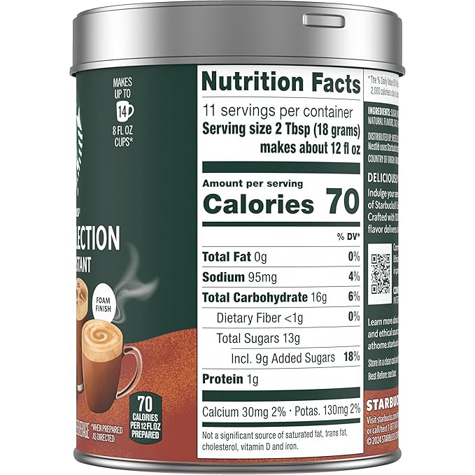 Starbucks Crema Collection Premium Instant Molten Chocolate Flavored Instant Coffee 100% Arabica Beans 3 Tins (7.12 Oz Each) 1.34 lb.