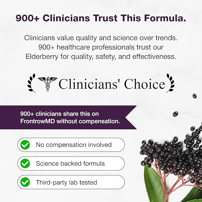 Elderberry Vitamin C and Zinc Capsules for Adults | 240 Count with Quercetin &amp Vitamin D3 | 6-in-1 Immune Support Supplement Pills | Sambucus Black Elderberry Natural Immunity Vitamins | Made in U