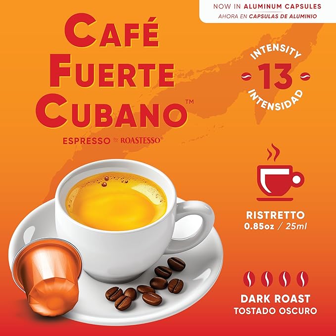 Roastesso Aluminum Espresso Capsules Variety Pack Blend Compatible with Nespresso Original Machines Medium to Dark Roast Intensity 8-13 Ristretto Recyclable Coffee Pods Packed in USA (40 Count)