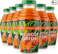 Wonder Green 100% Organic Carrot Celery &amp Kale Cold Pressed Juice 8.45 oz (6 Pack) | Vegetable Juice Blend All Natural No Additives or Preservatives Not from Concentrate