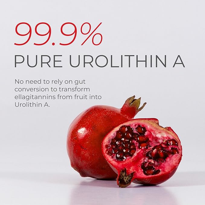 Neurogan Urolithin A PRO Capsules - 1000mg 120 Ct - Advanced Cellular Health Post Biotic Supplements - Ultra Micronized Urolithin A Supplement Sourced from Pomegranate Extract