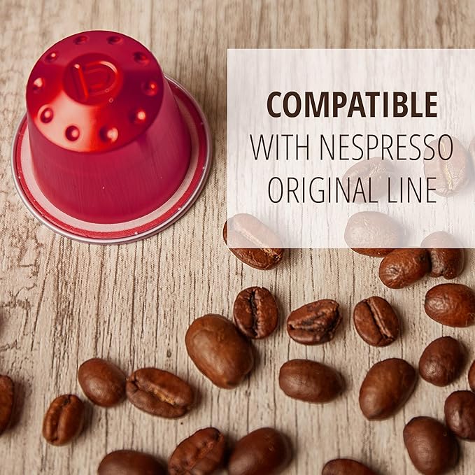 120 ct Espresso Intenso Variety Pack | Compatible with Nespresso Original Machines | Aluminum Coffee Pods | Intensity 10 11 12 | Like Dharkan Kazaar Palermo Italiano Capsules
