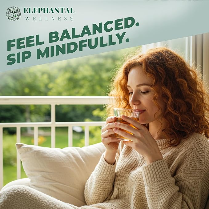 Elephantal Wellness Digestion Herbal Tea – Supports Healthy Digestion &amp Gut Comfort | Burdock Root Ginger Fennel Peppermint Turmeric &amp Chamomile | Caffeine-Free Loose Leaf Tea – 2oz 20 Se