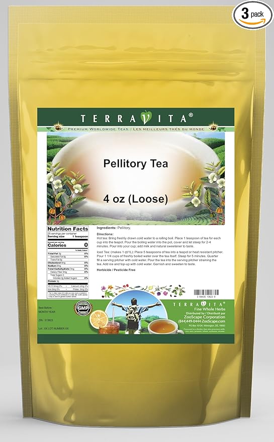 Pellitory Tea (Loose) (4 oz ZIN: 513623) - 3 Pack