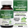 SoActive Bergamot: 2.5X More Effective Italian Citrus Bergamot Phytosome - Clinically Validated | Enhanced with Grape Seed Extract - Supports Cholesterol &amp Weight Management (60 Capsules)