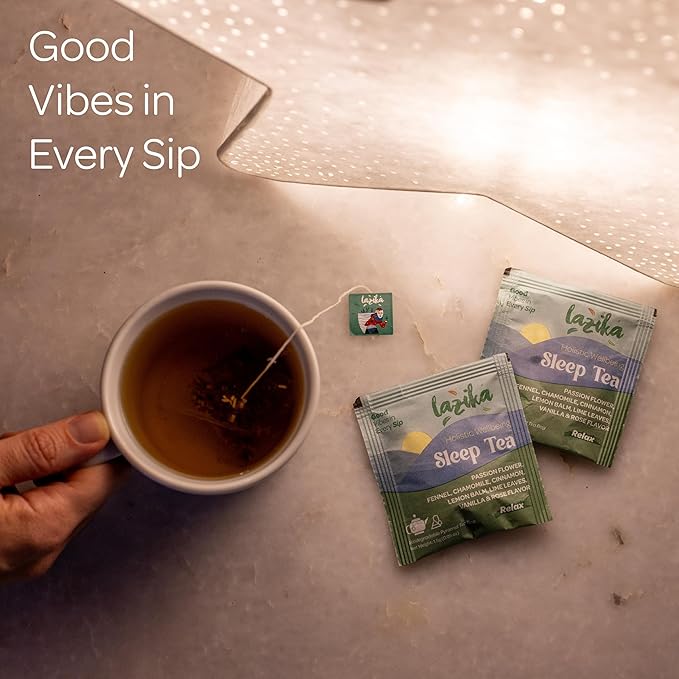 Lazika Herbal Tea Variety Pack with Lovely Presentation Box 54 Counts Immune Support Tea Assortment Gift Set Premium Collection with Pyramid Infuser Bag Handcrafted