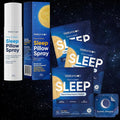 Wellamoon Ultimate Sleep Bundle – Lavender Pillow Spray &amp 3-Pack Extra Strength Sleep Patches (84 Patches Total) – Long-Lasting Nighttime Support with Melatonin &amp Valerian